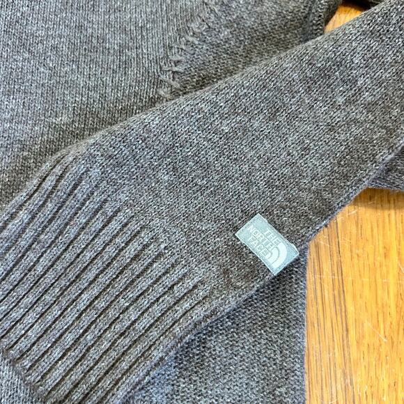 The North Face Mock Henley Women’s Large Brown Wool Blend Knit Sweater - Picture 6 of 14